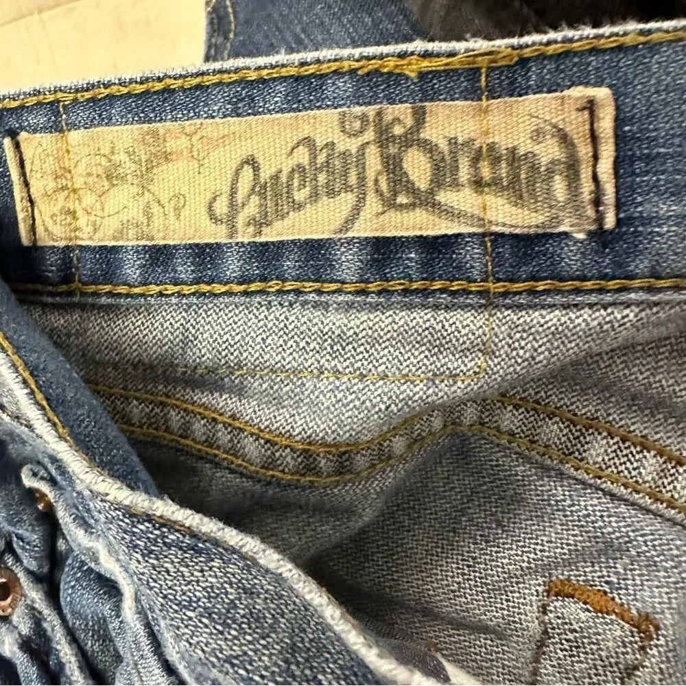 Lucky Brand Maui Meggie Jean Med Wash Women's Size 2/26 Raw Hem - Picture 13 of 14